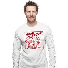 Load image into Gallery viewer, Daily_Deal_Shirts Long Sleeve Shirts, Unisex / Small / White Eat My Pizza Balls