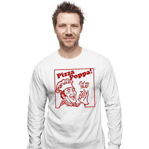 Daily_Deal_Shirts Long Sleeve Shirts, Unisex / Small / White Eat My Pizza Balls