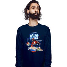 Load image into Gallery viewer, Shirts Long Sleeve Shirts, Unisex / Small / Navy Frosted Mini Thwips