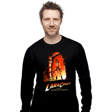 Load image into Gallery viewer, Shirts Long Sleeve Shirts, Unisex / Small / Black Indiana Croft