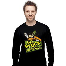 Load image into Gallery viewer, Shirts Long Sleeve Shirts, Unisex / Small / Black Go Hyuck Yourself