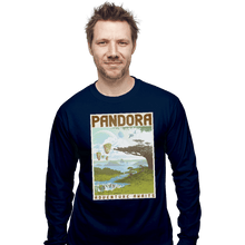 Load image into Gallery viewer, Shirts Long Sleeve Shirts, Unisex / Small / Navy Visit Pandora