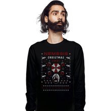 Load image into Gallery viewer, Shirts Long Sleeve Shirts, Unisex / Small / Black Nemesis Christmas Ugly Sweater