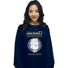 Load image into Gallery viewer, Daily_Deal_Shirts Long Sleeve Shirts, Unisex / Small / Navy Gonk Manual
