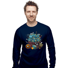 Load image into Gallery viewer, Shirts Long Sleeve Shirts, Unisex / Small / Navy Set Dice Roll