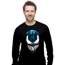 Load image into Gallery viewer, Shirts Long Sleeve Shirts, Unisex / Small / Black Venomous Typography