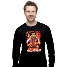 Load image into Gallery viewer, Shirts Long Sleeve Shirts, Unisex / Small / Black The Fire