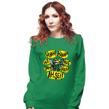 Load image into Gallery viewer, Secret_Shirts Long Sleeve Shirts, Unisex / Small / Irish Green Screaming Link
