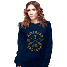 Load image into Gallery viewer, Daily_Deal_Shirts Long Sleeve Shirts, Unisex / Small / Navy Team Seeker
