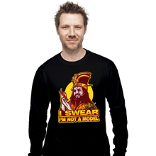 Load image into Gallery viewer, Shirts Long Sleeve Shirts, Unisex / Small / Black Not A Model