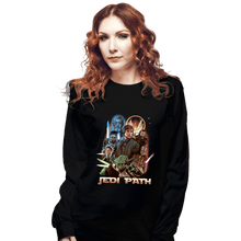 Load image into Gallery viewer, Shirts Long Sleeve Shirts, Unisex / Small / Black Jedi Path