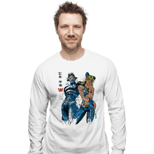 Load image into Gallery viewer, Shirts Long Sleeve Shirts, Unisex / Small / White Stone Ocean