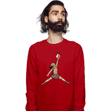 Load image into Gallery viewer, Shirts Long Sleeve Shirts, Unisex / Small / Red Air Wilson
