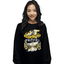 Load image into Gallery viewer, Shirts Long Sleeve Shirts, Unisex / Small / Black Attack on Moon