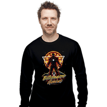 Load image into Gallery viewer, Shirts Long Sleeve Shirts, Unisex / Small / Black Retro Billionaire Genius