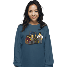 Load image into Gallery viewer, Shirts Long Sleeve Shirts, Unisex / Small / Indigo Blue Family Photo, But Not You Guillermo