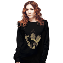 Load image into Gallery viewer, Daily_Deal_Shirts Long Sleeve Shirts, Unisex / Small / Black T-Rex Footprint