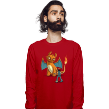 Load image into Gallery viewer, Shirts Long Sleeve Shirts, Unisex / Small / Red How To Train Your Monster