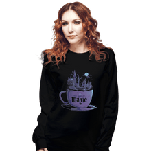 Load image into Gallery viewer, Shirts Long Sleeve Shirts, Unisex / Small / Black A Cup Of Magic
