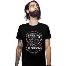 Load image into Gallery viewer, Daily_Deal_Shirts Fitted Shirts, Mens / Small / Black Hawkins Is Cursed