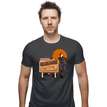 Load image into Gallery viewer, Daily_Deal_Shirts Fitted Shirts, Mens / Small / Charcoal Michael's Garage