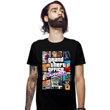 Load image into Gallery viewer, Shirts Fitted Shirts, Mens / Small / Black Grand Theft Office