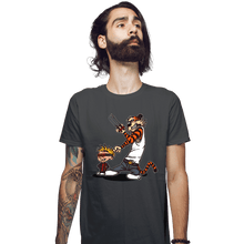 Load image into Gallery viewer, Daily_Deal_Shirts Fitted Shirts, Mens / Small / Charcoal Superhero Team