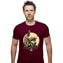 Load image into Gallery viewer, Daily_Deal_Shirts Fitted Shirts, Mens / Small / Maroon Hellboy's Report