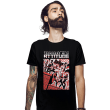 Load image into Gallery viewer, Shirts Fitted Shirts, Mens / Small / Black Teens With Attitude
