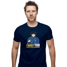 Load image into Gallery viewer, Shirts Fitted Shirts, Mens / Small / Navy Uncle Roy