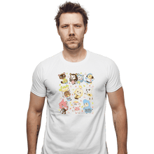 Load image into Gallery viewer, Shirts Fitted Shirts, Mens / Small / White Cute Bunch