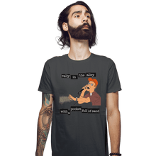 Load image into Gallery viewer, Shirts Fitted Shirts, Mens / Small / Charcoal Pocket Full Of Sand