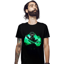 Load image into Gallery viewer, Daily_Deal_Shirts Fitted Shirts, Mens / Small / Black Earth Bender Orb