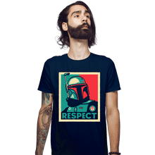 Load image into Gallery viewer, Daily_Deal_Shirts Fitted Shirts, Mens / Small / Navy Respect