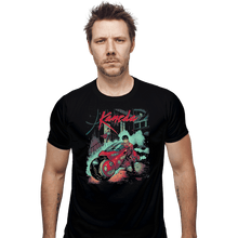 Load image into Gallery viewer, Shirts Fitted Shirts, Mens / Small / Black Neo-Tokyo Rain