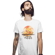 Load image into Gallery viewer, Shirts Fitted Shirts, Mens / Small / White No Worries Watercolor