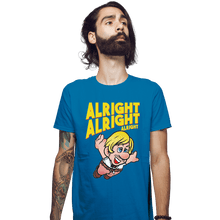 Load image into Gallery viewer, Shirts Fitted Shirts, Mens / Small / Sapphire Super Alright Bros.