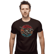 Load image into Gallery viewer, Shirts Fitted Shirts, Mens / Small / Dark Chocolate Vintage Starfighter