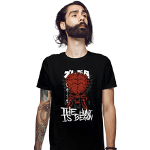 Load image into Gallery viewer, Shirts Fitted Shirts, Mens / Small / Black If It Bleeds