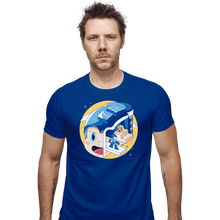 Load image into Gallery viewer, Shirts Fitted Shirts, Mens / Small / Royal Blue The Blue Bomber Head