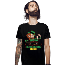 Load image into Gallery viewer, Daily_Deal_Shirts Fitted Shirts, Mens / Small / Black Frightening Irish
