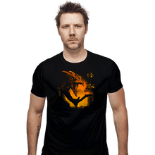 Load image into Gallery viewer, Daily_Deal_Shirts Fitted Shirts, Mens / Small / Black Rodan Kaiju