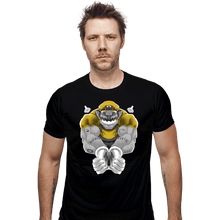 Load image into Gallery viewer, Daily_Deal_Shirts Fitted Shirts, Mens / Small / Black Wario Time