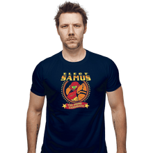 Load image into Gallery viewer, Shirts Fitted Shirts, Mens / Small / Navy Elect Samus - The Prime Candidate