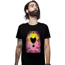Load image into Gallery viewer, Shirts Fitted Shirts, Mens / Small / Black Peach Glitch