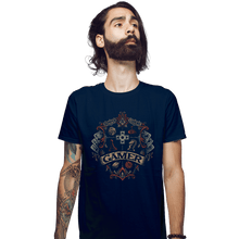 Load image into Gallery viewer, Shirts Fitted Shirts, Mens / Small / Navy Gamer Crest