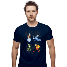 Load image into Gallery viewer, Shirts Fitted Shirts, Mens / Small / Navy Avatar Elements