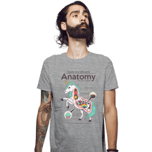Load image into Gallery viewer, Shirts Fitted Shirts, Mens / Small / Sports Grey Anatomy Of A Unicorn