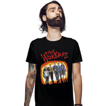 Load image into Gallery viewer, Shirts Fitted Shirts, Mens / Small / Black The Workers