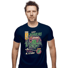 Load image into Gallery viewer, Shirts Fitted Shirts, Mens / Small / Navy Cathulhu